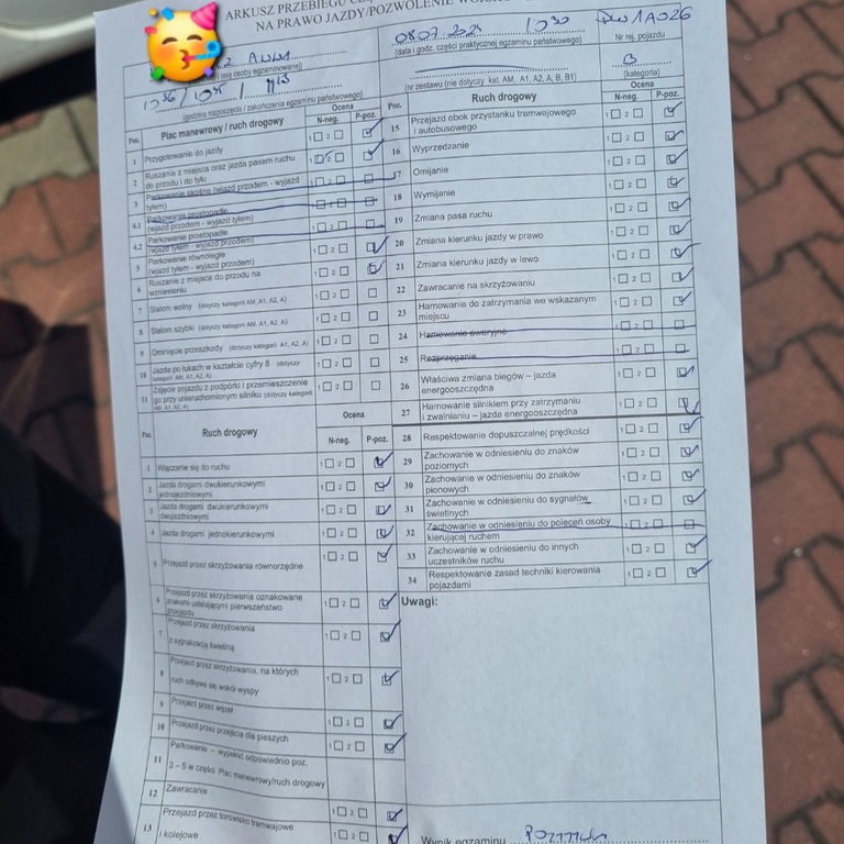 Sukcesy naszych kursantów - wynik egzaminu POZYTYWNY :)