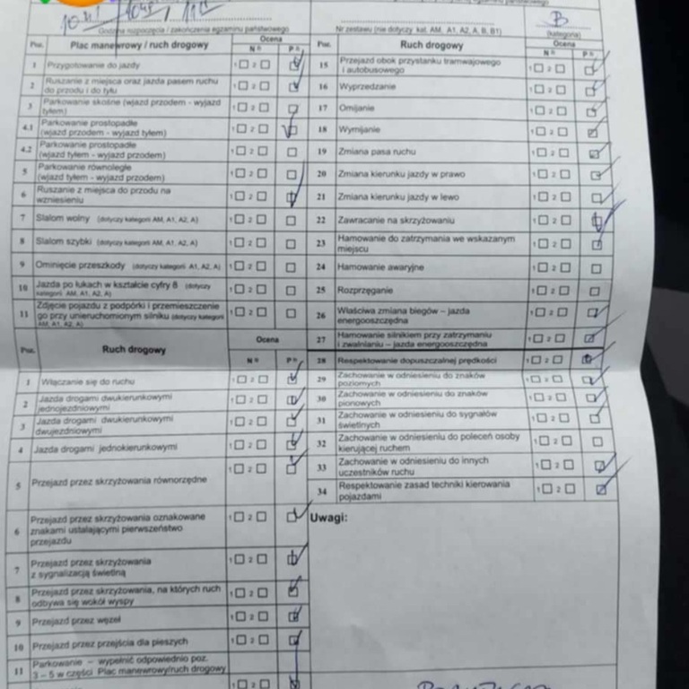 Sukcesy naszych kursantów - wynik egzaminu POZYTYWNY :)